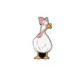 Pin de mamá cocinera de pato blanco