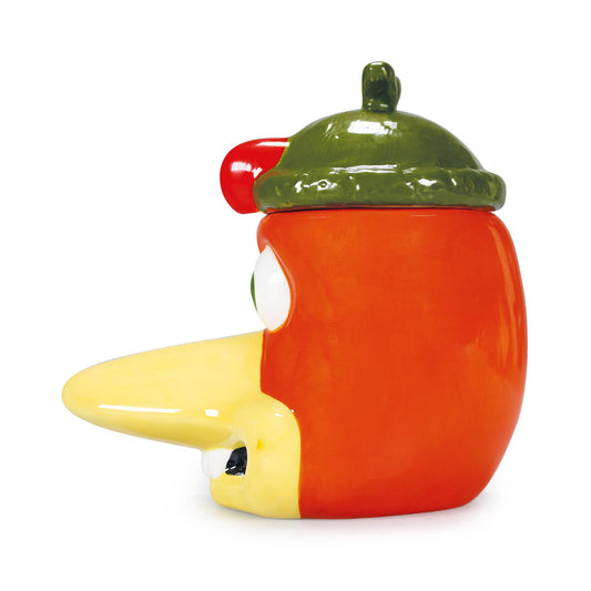 Lattina a forma di tazza con coperchio (300 ml) - Chicken Run (Zenzero)