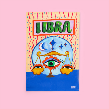 Paño de cocina del signo zodiacal Libra