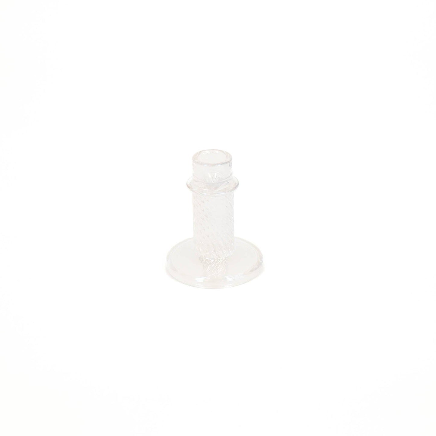 Bougeoir - Verre - Couleur Arc-en-ciel - 8x10cm