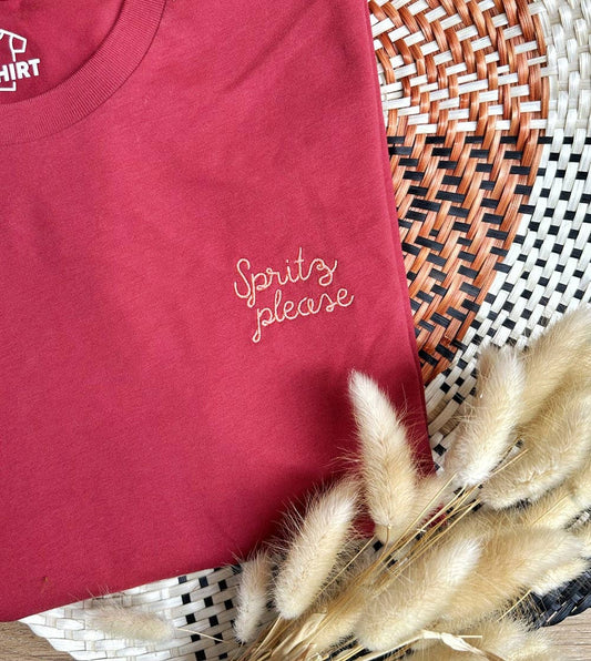 Camiseta bordada Spritz Please
