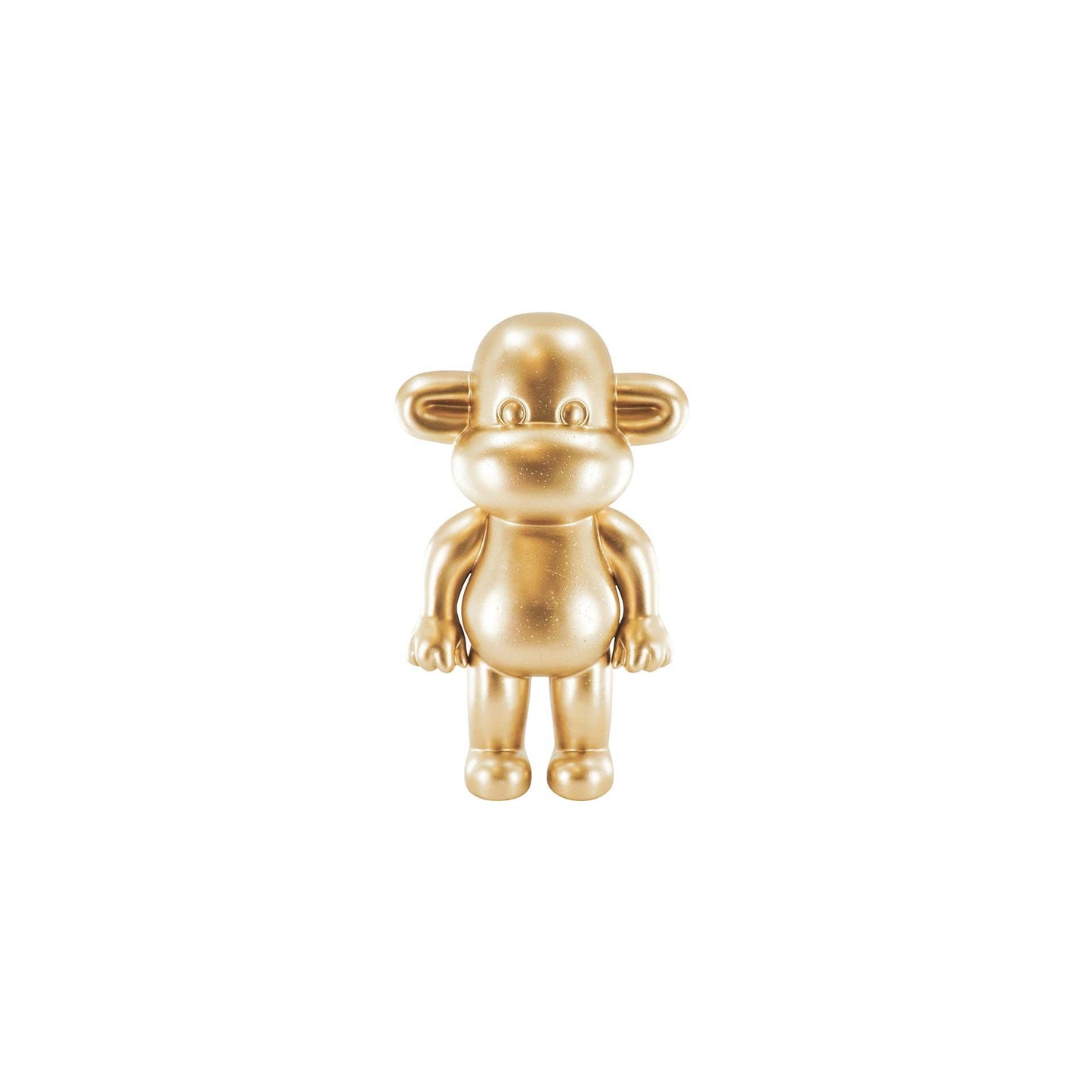 Ornament - Apenbeeldje 'De Legende' - Polyresin - Goud - 33x21x50cm