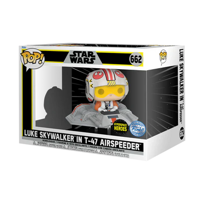 ¡Estallido! Paseos en el Super Deluxe Luke Skywalker en el T-47 Airspeeder