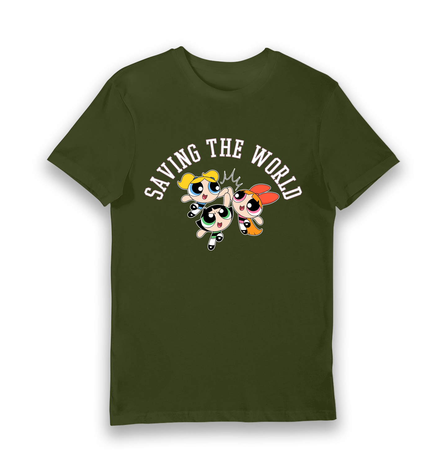 T-shirt adulte Powerpuff Girls Saving the World