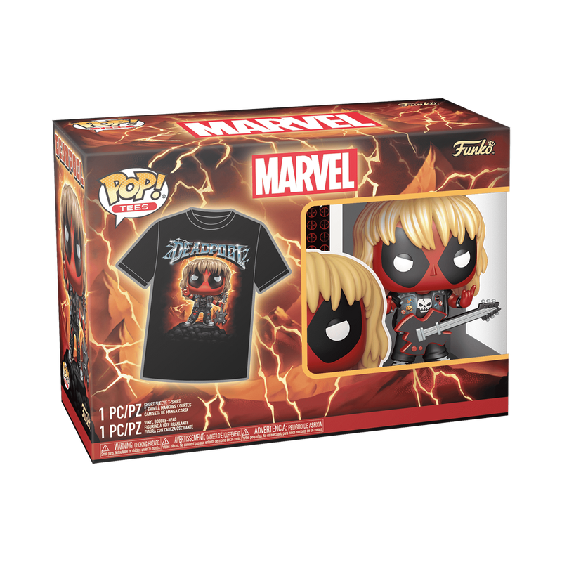¡Estallido! &amp; Camiseta Heavy Metal Deadpool (Metálica) 