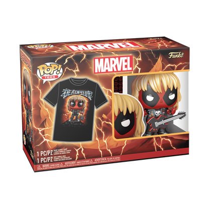 ¡Estallido! &amp; Camiseta Heavy Metal Deadpool (Metálica) 