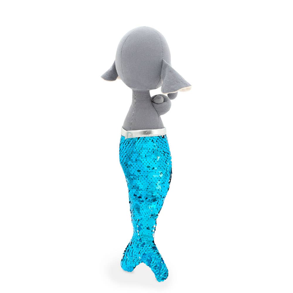 Peluche de algodón, elefante sirena Alicia: 29 cm, a partir de 3 años