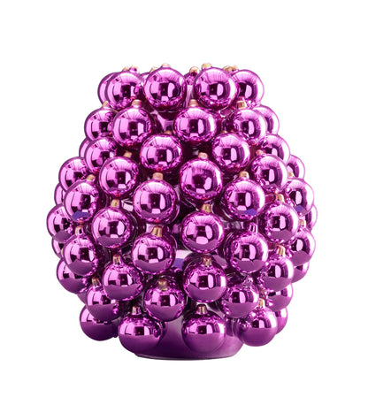 Vase Boules de Noël lilas