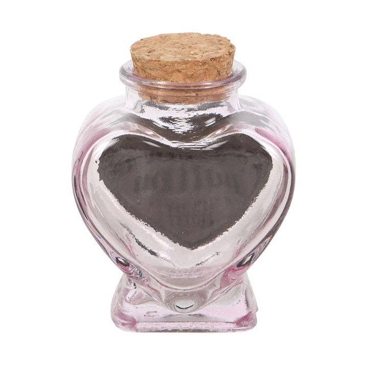 Bouteille décorative en verre en forme de cœur Love Potion