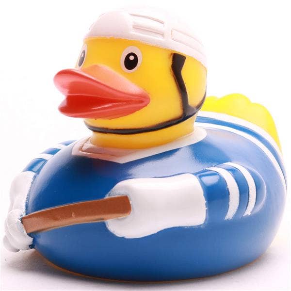 Blauwe ijshockey-eend