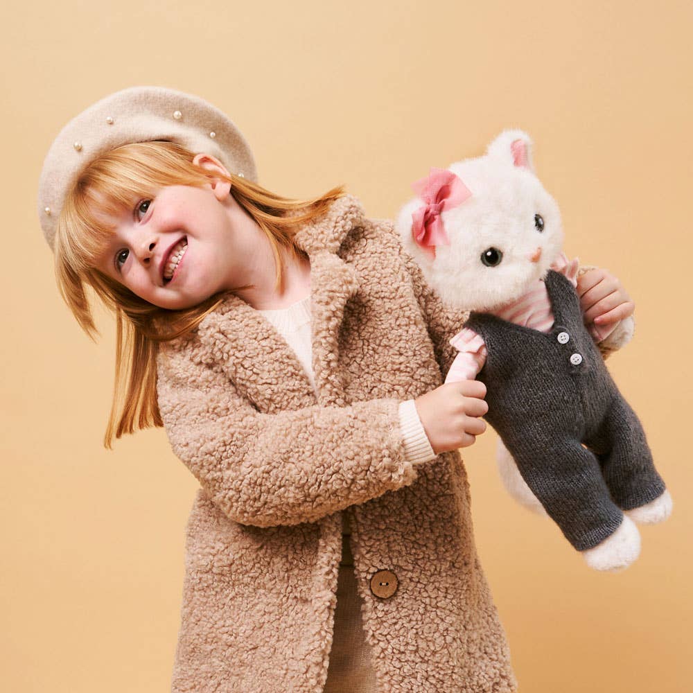 Peluche, Lucky Kitty, Lucky Sophie : Chaton élégant 38 cm 3+