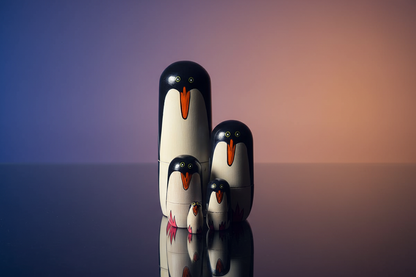 ロシア人形ペンギン