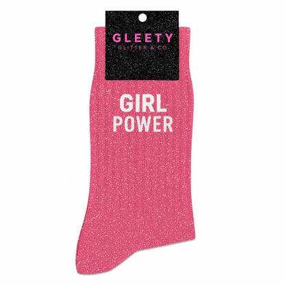 Chaussettes à Paillettes Girl Power Rose Bubble