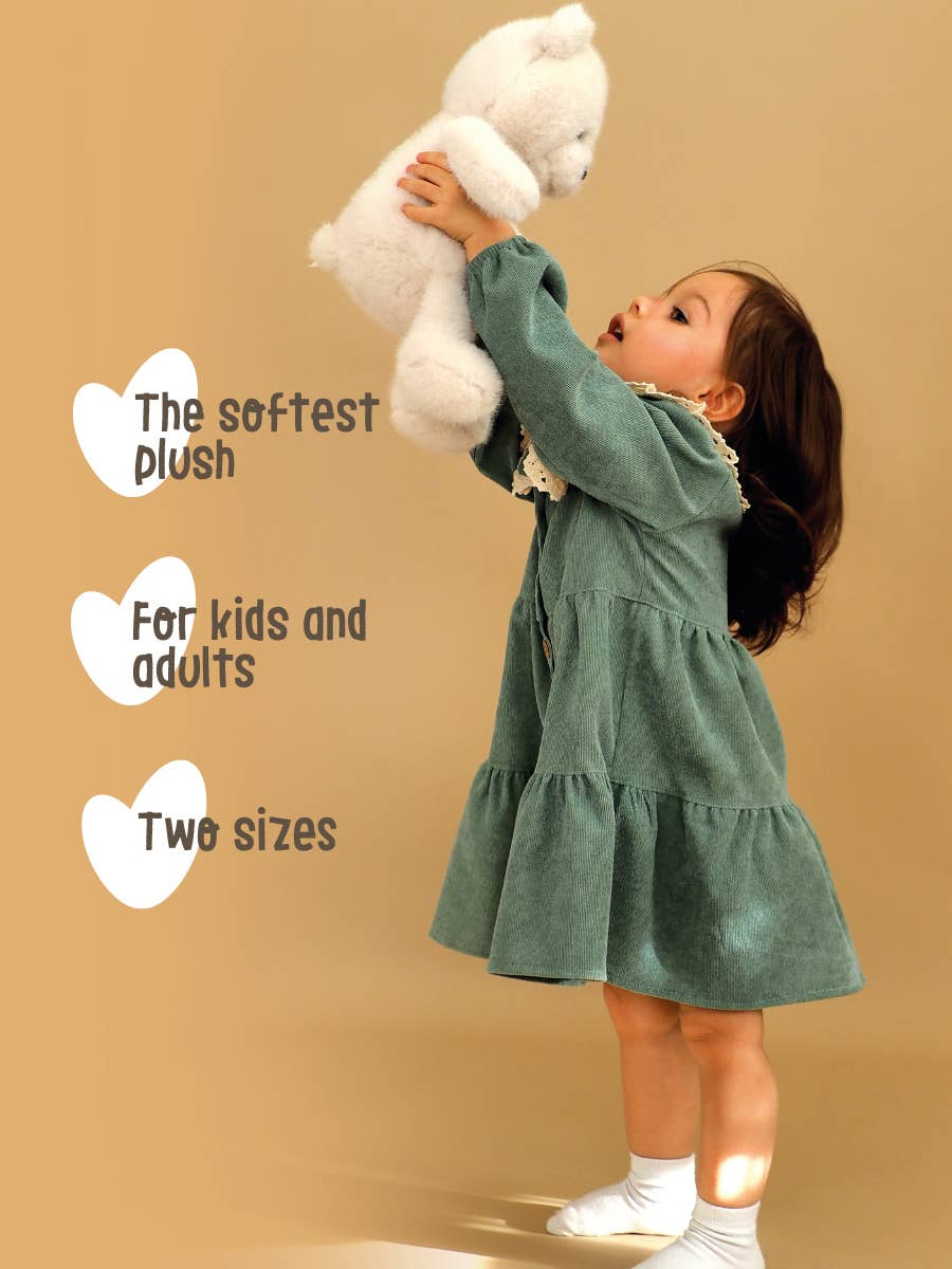 Osito de peluche blanco - 25 cm - 0+