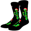 Weihnachtskaktus-Socken
