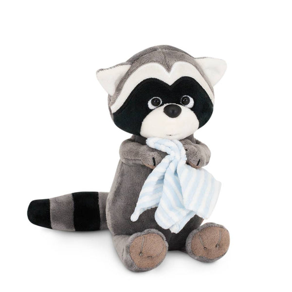 Peluche mapache Denny con toalla, 15 cm
