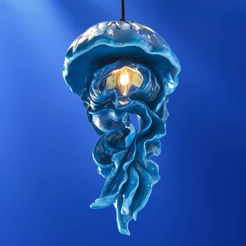 Lampada da soffitto Ava Jellyfish, blu