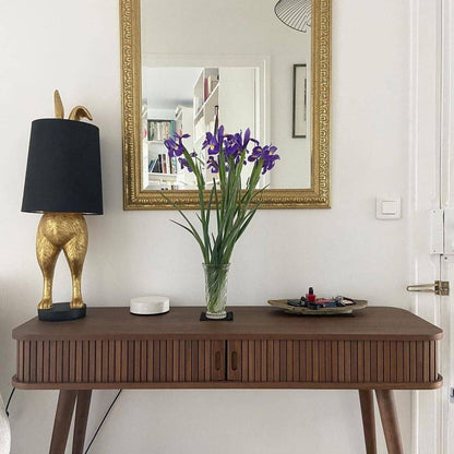 Lampe de table Hiding Bunny®, Or/Noir, 24 x 24 x 74 cm