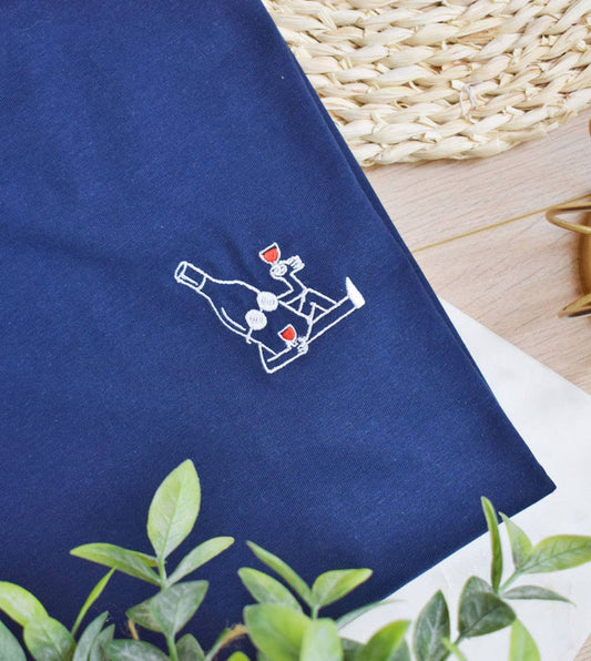 T-shirt brodé - Monsieur Vin