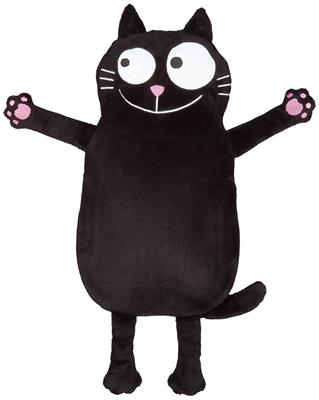 Ed, the Cat: BOUILLOTE 36x19cm, volume 1,5l, en pluche et caoutchou, en boîte cadeau