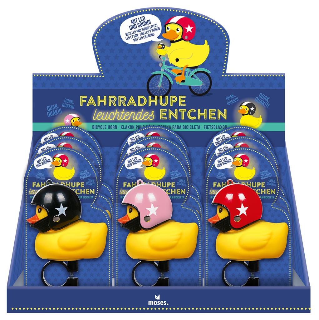 Canard avec Casque de Moto