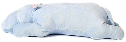 Cushion - light blue hippopotamus - ultra soft - cuddly toy/plush