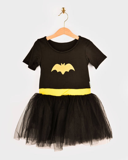 Batgirl Tutu Dress with Cape 110-116 cm 4-6 years
