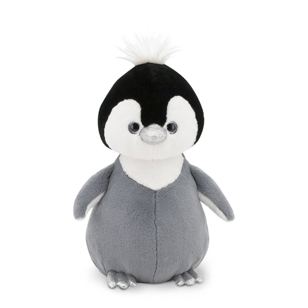 Peluche Fluffy le pingouin gris - 22 cm - dès 0 mois