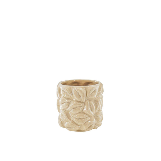 Vaso - Baci - Ceramica - Beige - 11x11x11,5cm