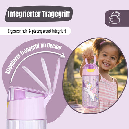 Trinkflasche Kinder, leichte Wasserflasche - Lama