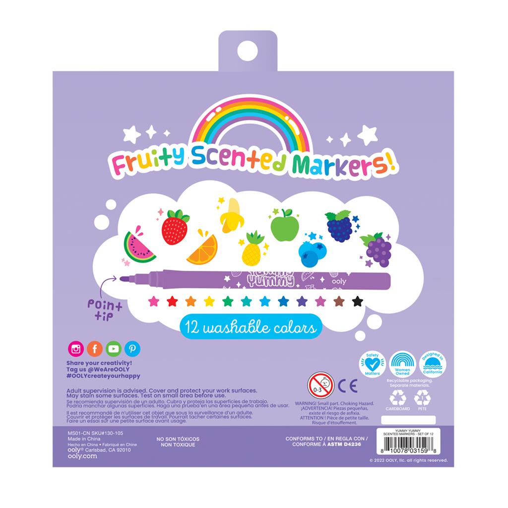 Set of 12 Scented Markers