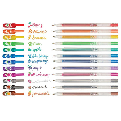 Set of 12 Glitter and Scented Gel Pens