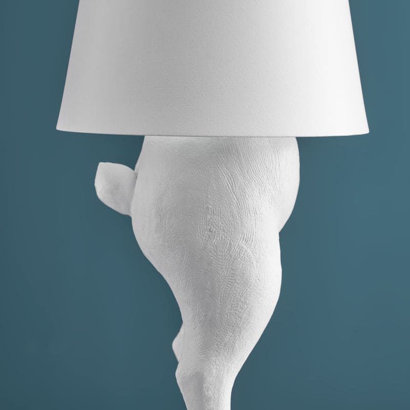 隠れウサギ型LEDテーブルランプ、ホワイト