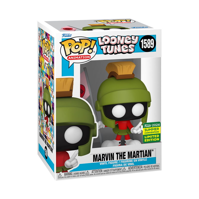 Pop! Marvin de Marsbewoner met Marsvlag
