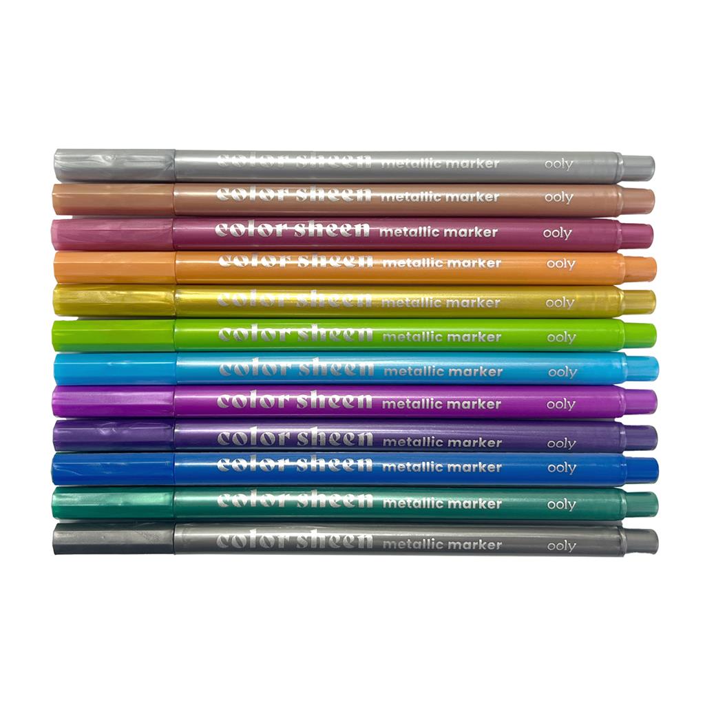 Set of 12 Metallic Markers