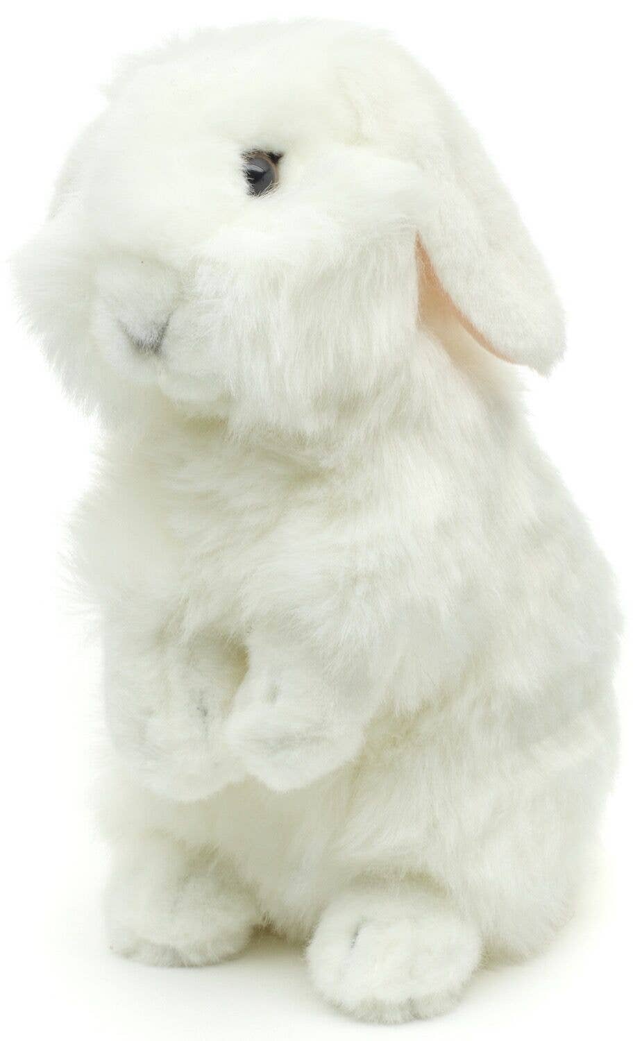Peluche Lapin Tête de Lion Blanc Debout