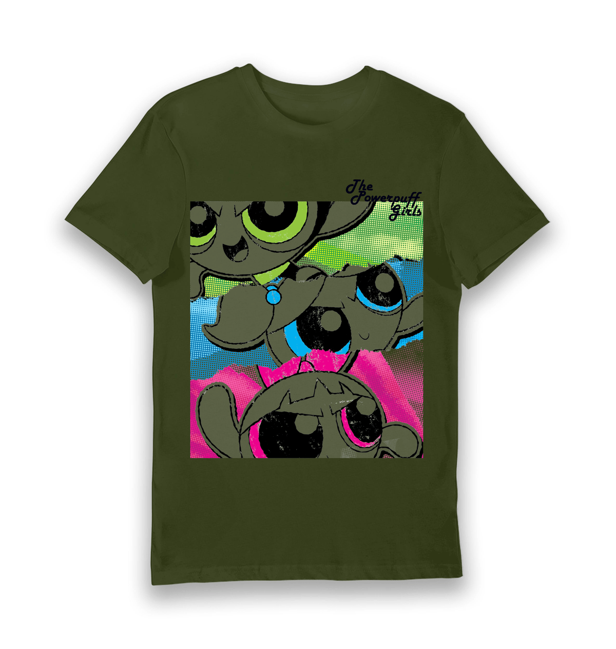 T-shirt adulte Powerpuff Girls affiche vintage