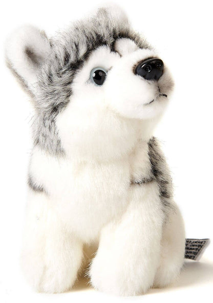 Peluche de husky, sentado