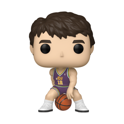 ¡Estallido! John Stockton con camiseta morada 