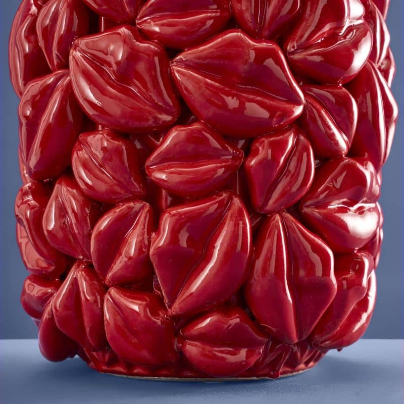 Vase Lèvres Rouges
