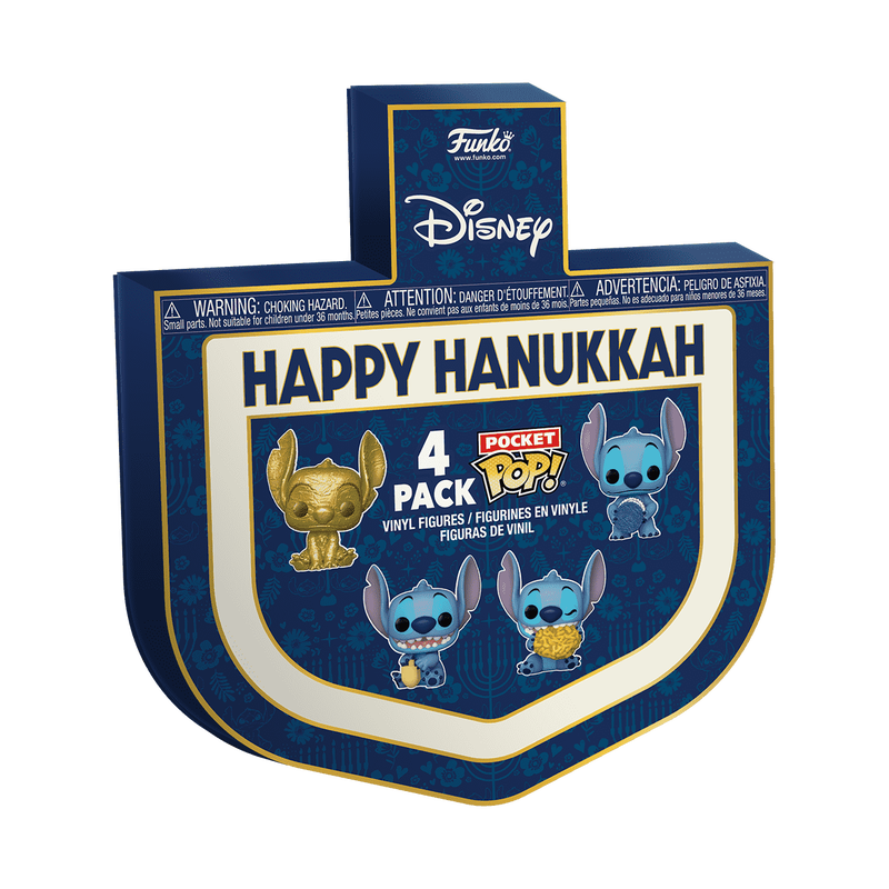 Bolso Pop! Pack de 4 figuras do Stitch para o Feliz Hanukkah