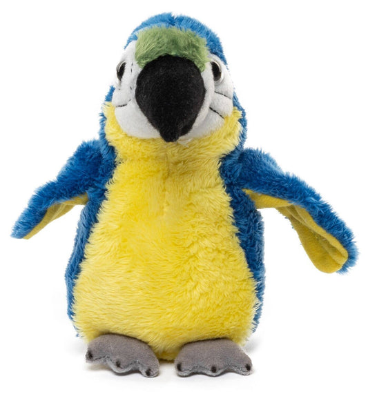 Peluche de loro azul