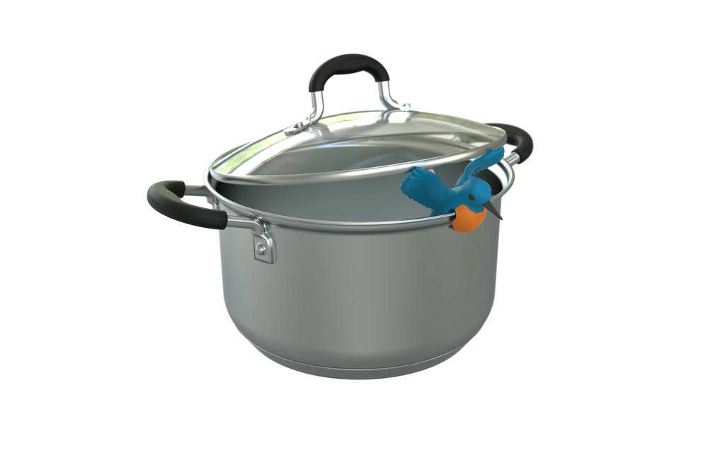 IJsvogel pannenbeschermer en lepelhouder