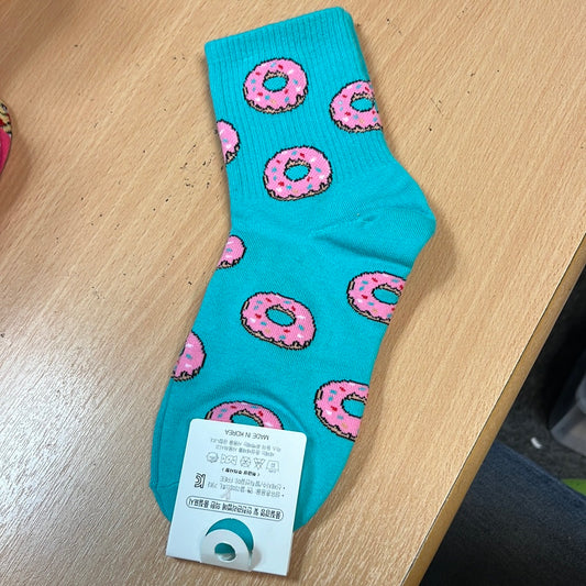Pink Donut Socks