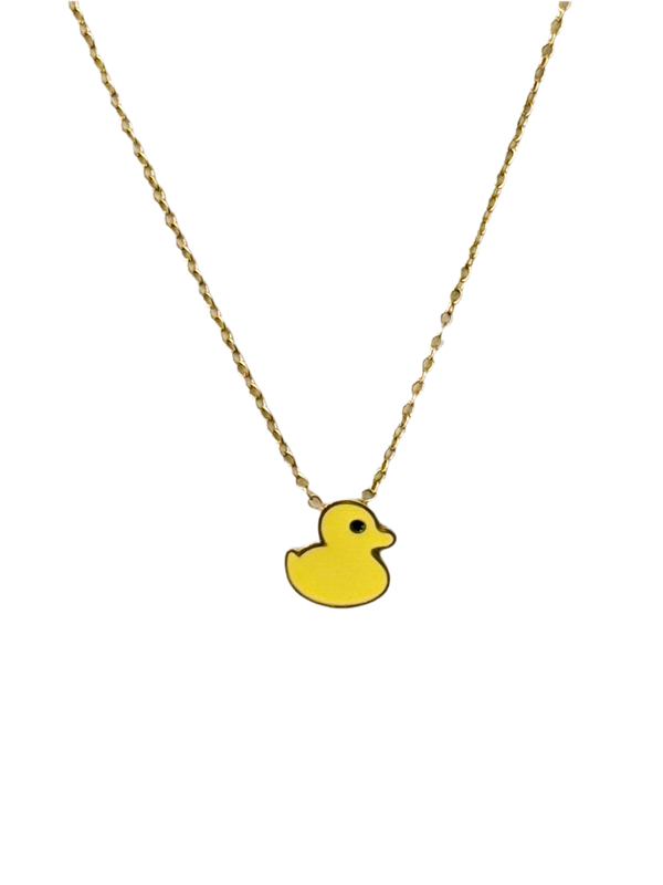 Collar de pato amarillo