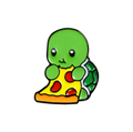 ピザ付きタートルピン