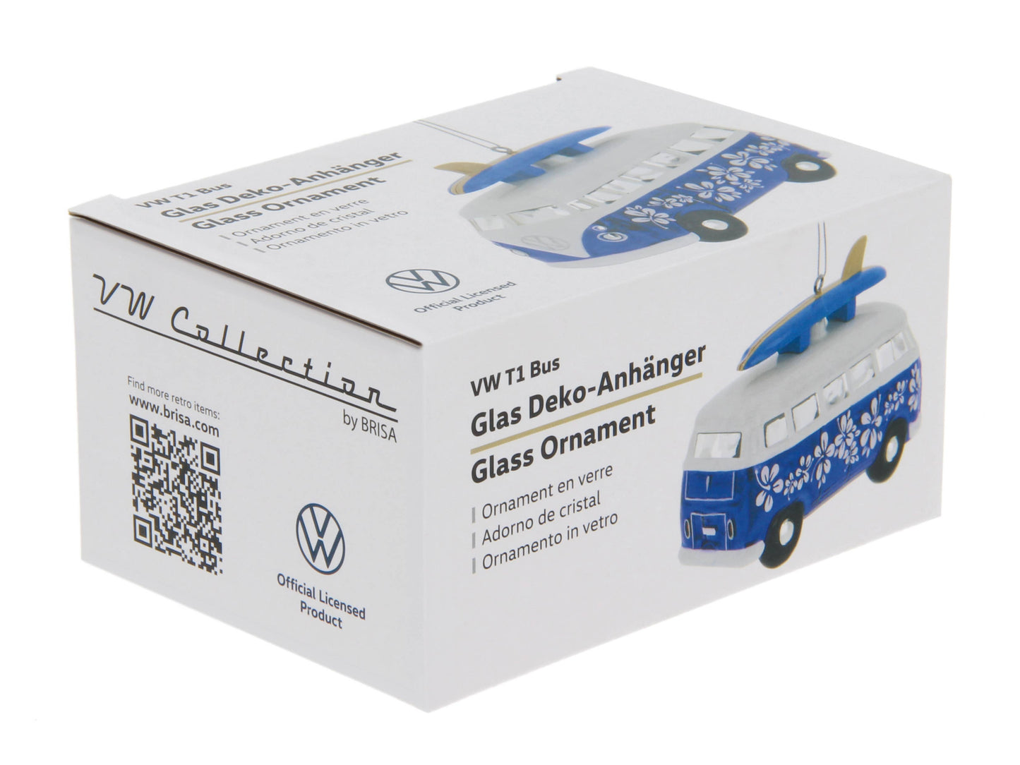 Decoración navideña de cristal VW T1 Bus Surf Edition