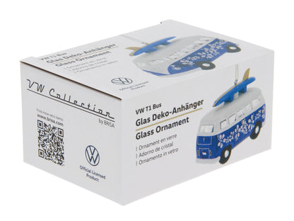 Decoración navideña de cristal VW T1 Bus Surf Edition