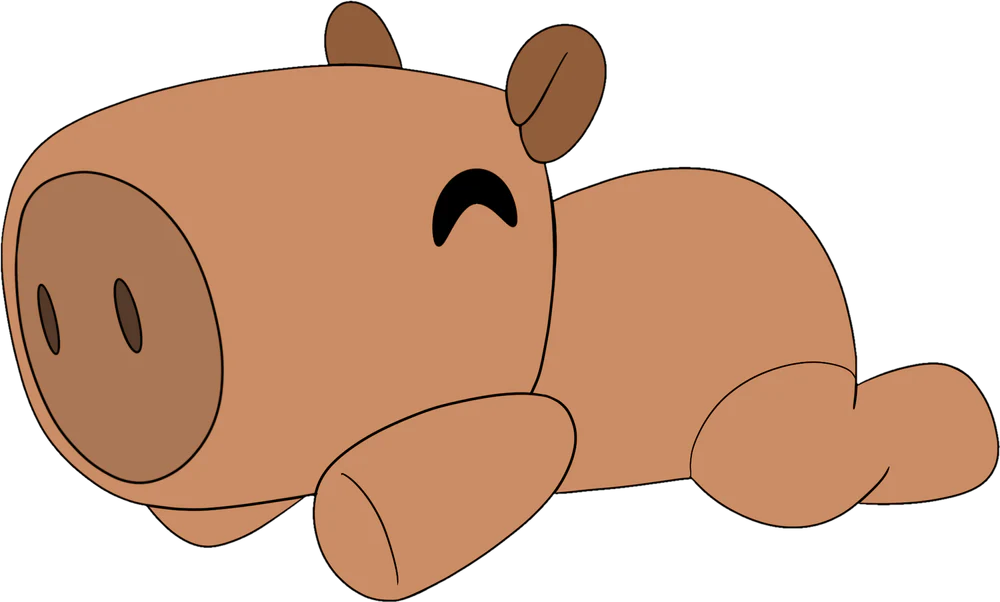 Peluche Capybara Shoulder Rider