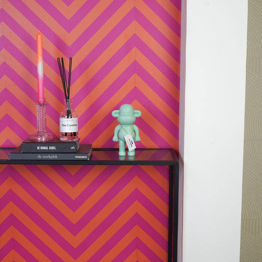 Adorno - Figura de mono 'La Leyenda' - Poliresina - Verde menta - 11 x 7 x 19 cm